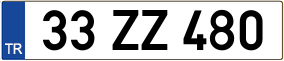 Trailer License Plate